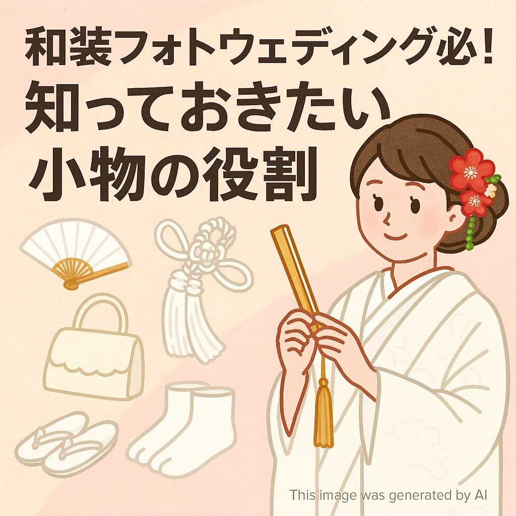 和装フォトウェディング必見！知っておきたい小物の役割