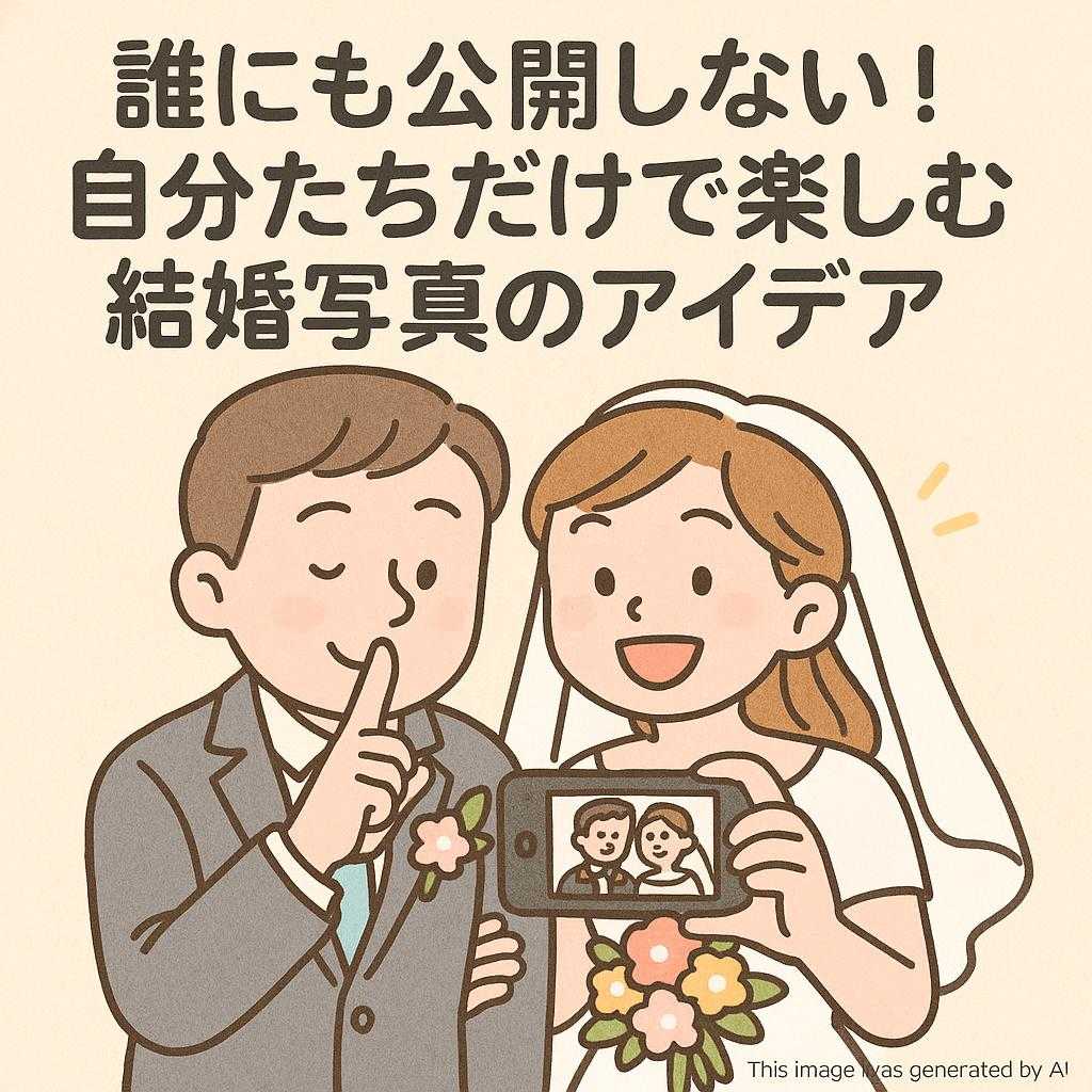 誰にも公開しない！自分たちだけで楽しむ結婚写真のアイデア