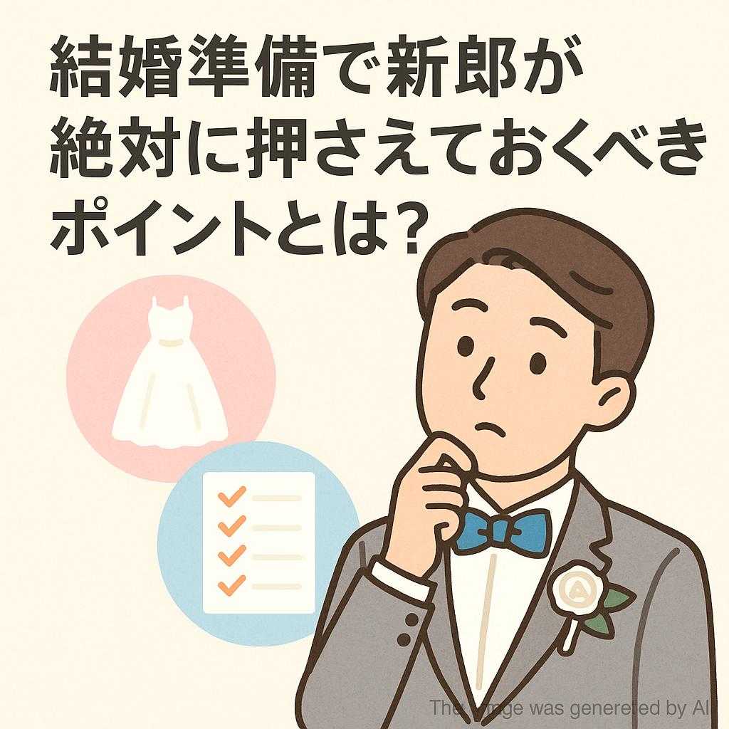 結婚準備で新郎が絶対に押さえておくべきポイントとは？