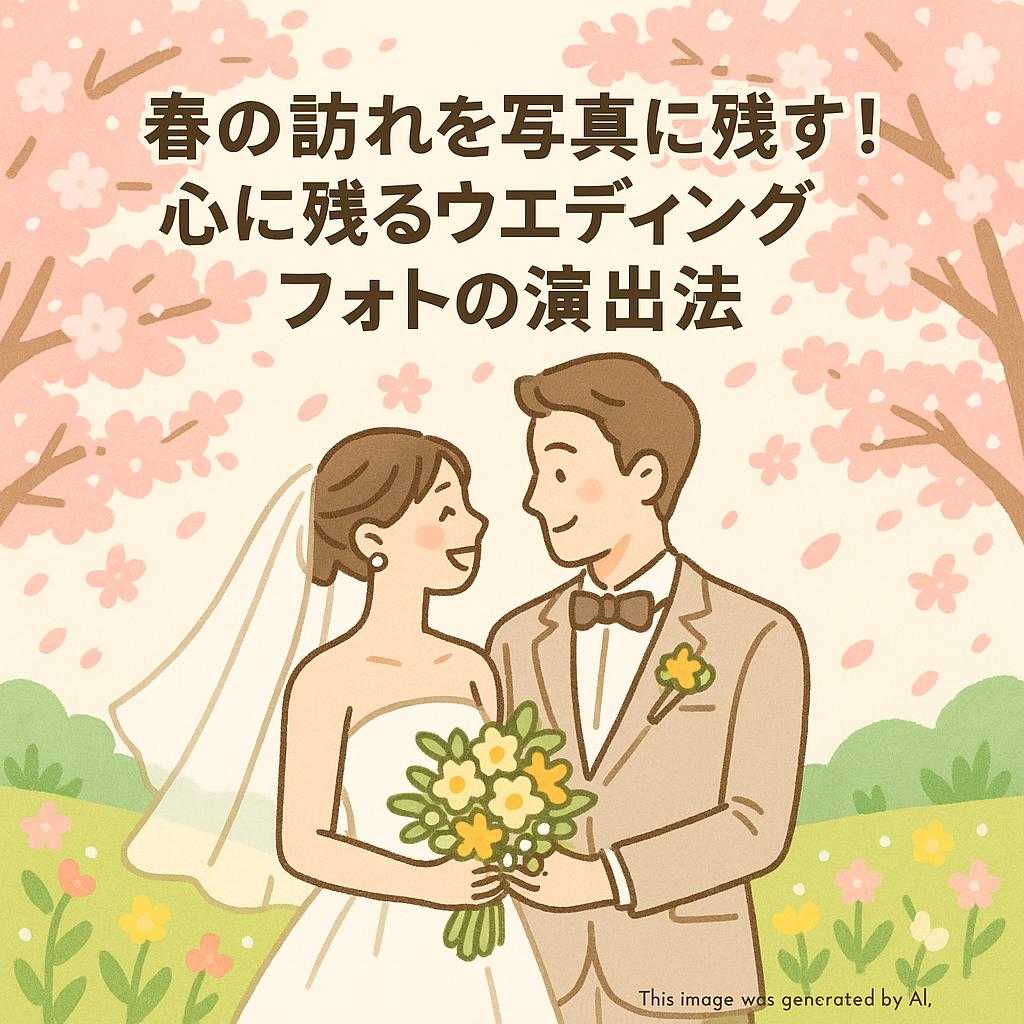 春の訪れを写真に残す！心に残るウェディングフォトの演出法