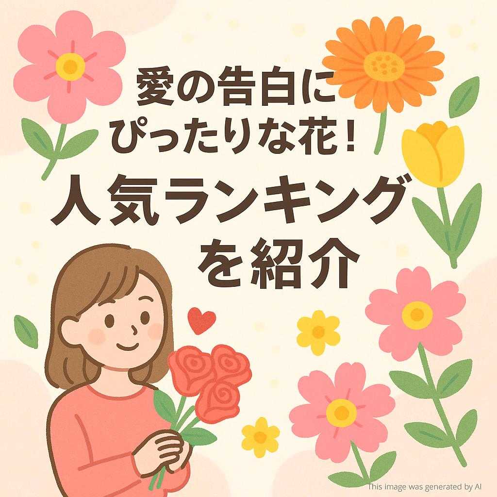愛の告白にぴったりな花！人気ランキングをご紹介