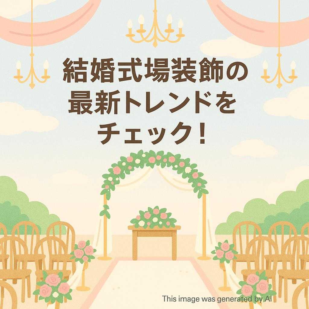 結婚式場装飾の最新トレンドをチェック！