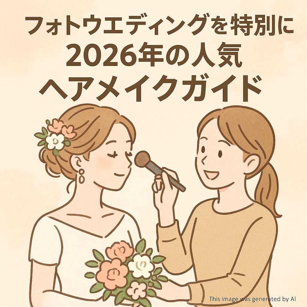 フォトウエディングを特別に！2026年の人気ヘアメイクガイド