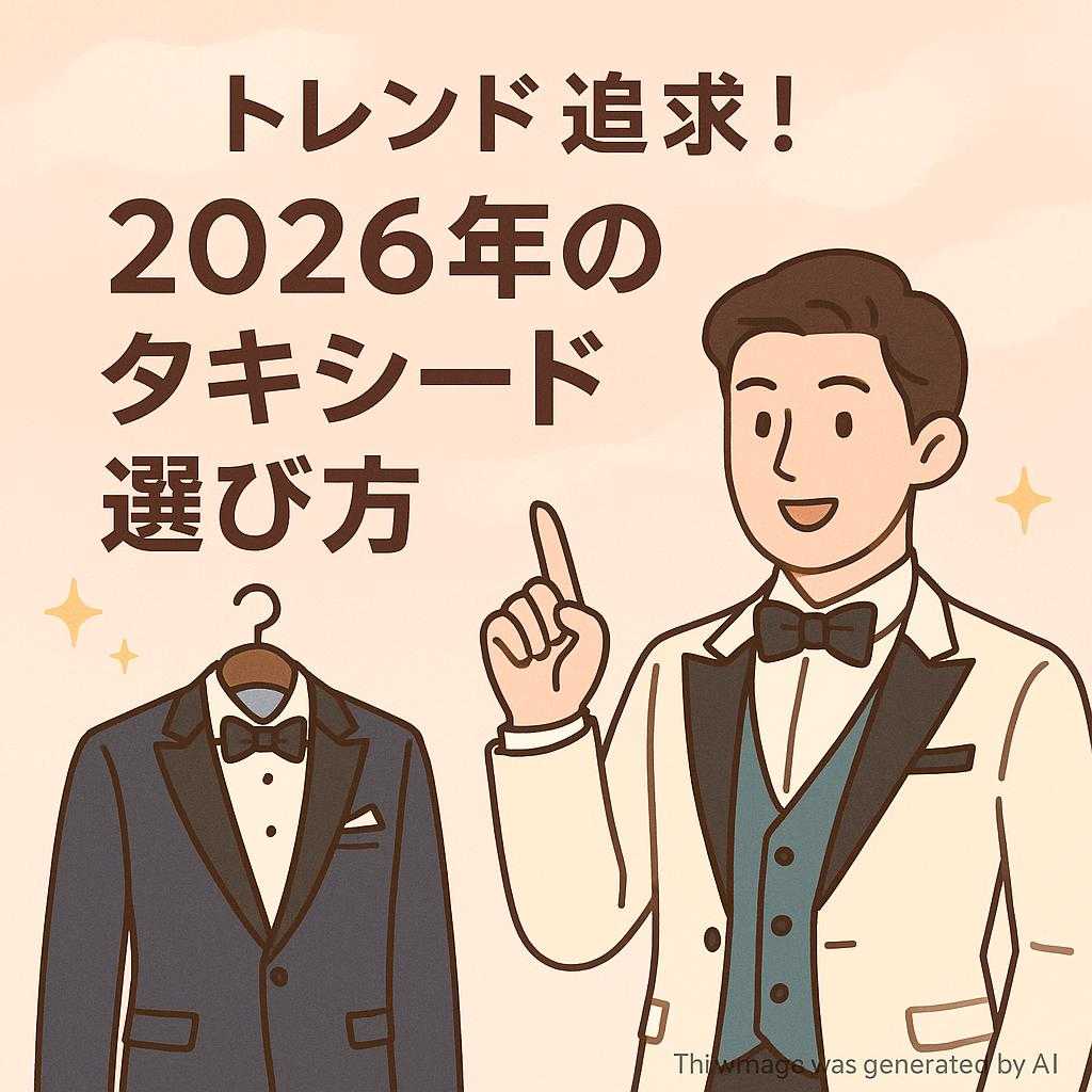 トレンド追求！2026年のタキシード選び方