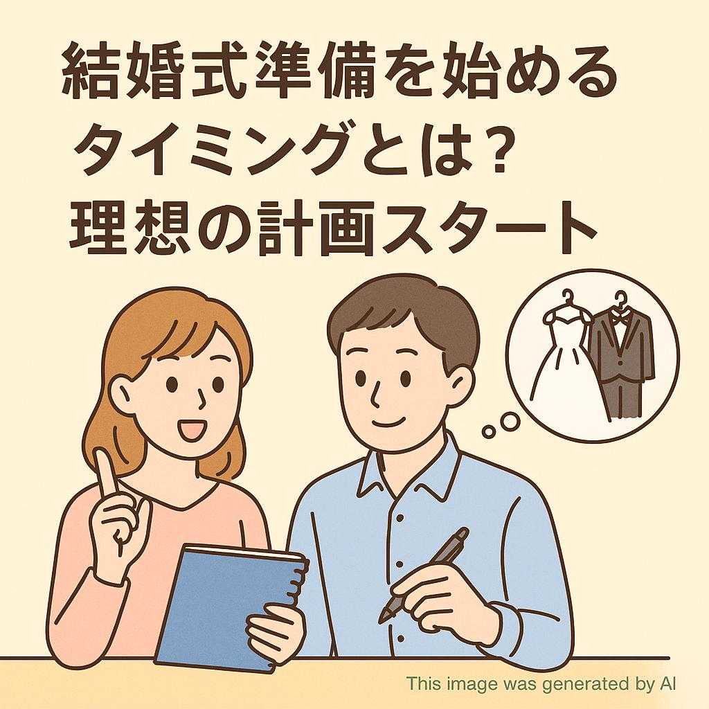 結婚式準備を始めるタイミングとは？理想の計画スタート