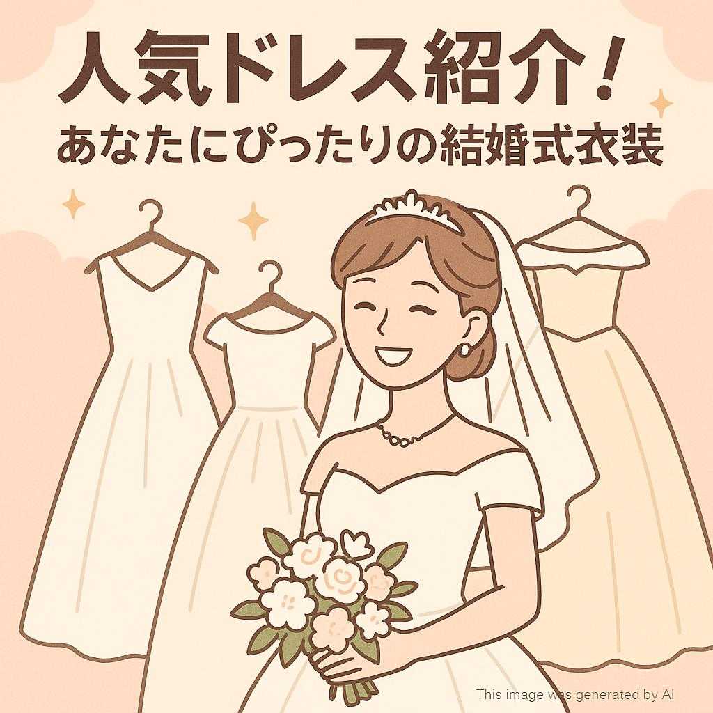 人気ドレス紹介！あなたにぴったりの結婚式衣装