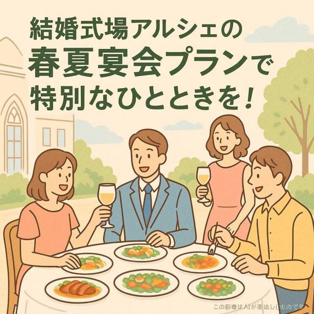 結婚式場アルシェの春夏宴会プランで特別なひとときを！