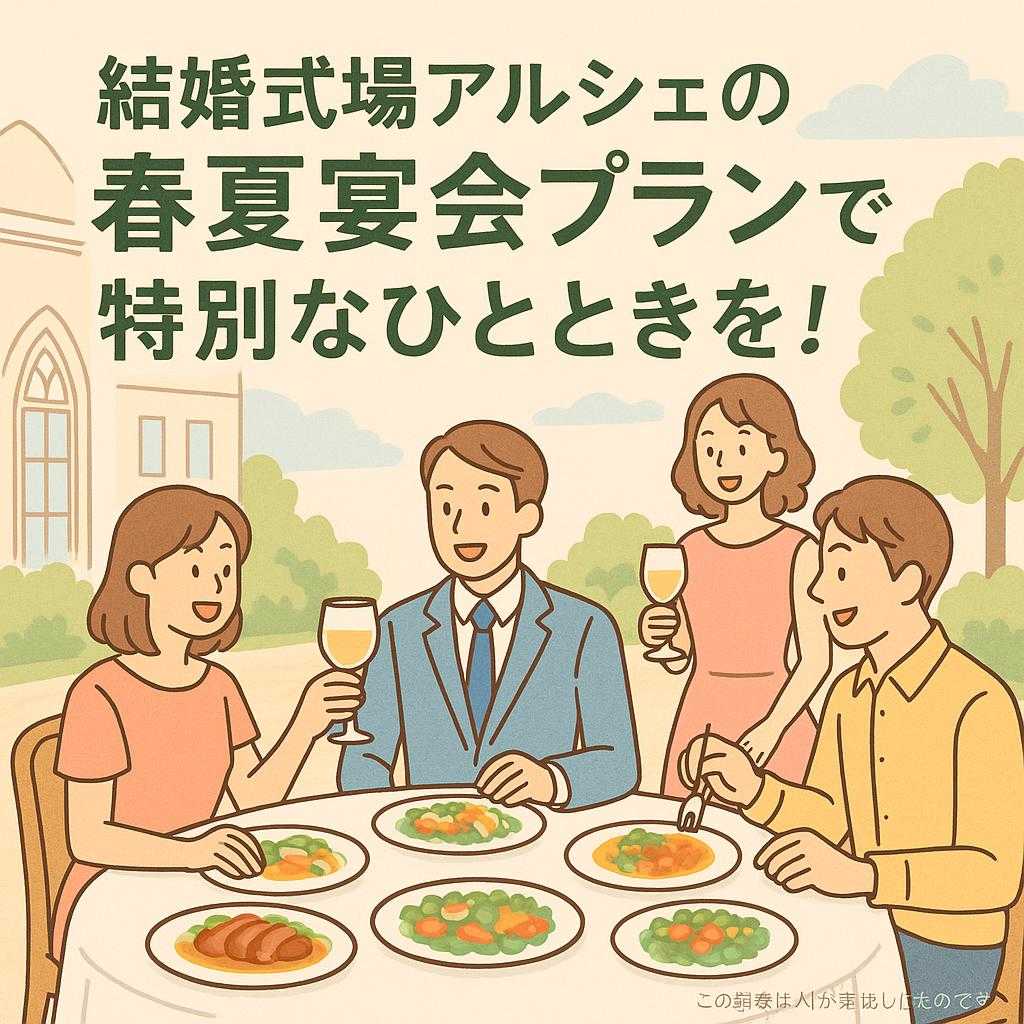 結婚式場アルシェの春夏宴会プランで特別なひとときを！