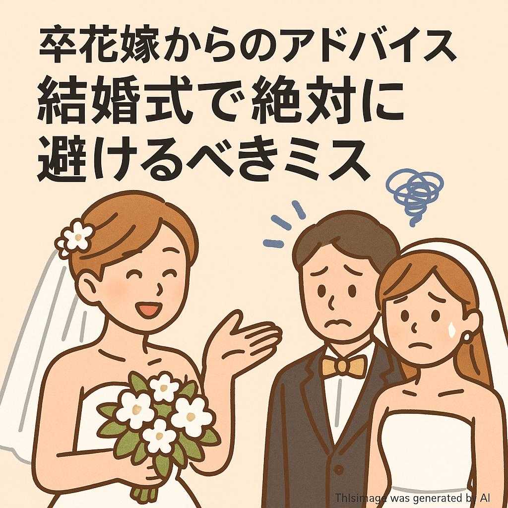 卒花嫁からのアドバイス 結婚式で絶対に避けるべきミス