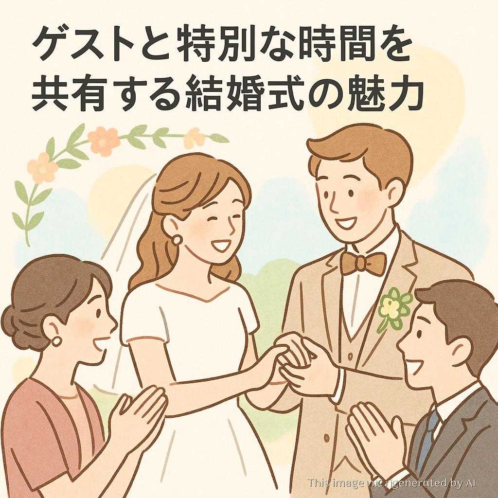 ゲストと特別な時間を共有する結婚式の魅力