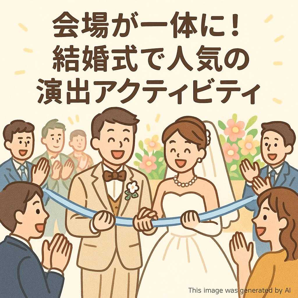 会場が一体に！結婚式で人気の演出アクティビティ