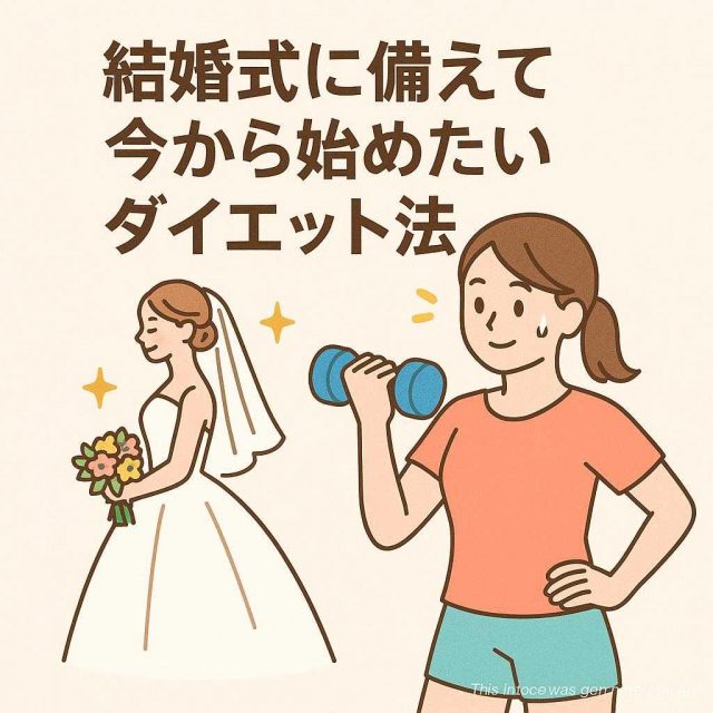 結婚式に備えて今から始めたいダイエット法
