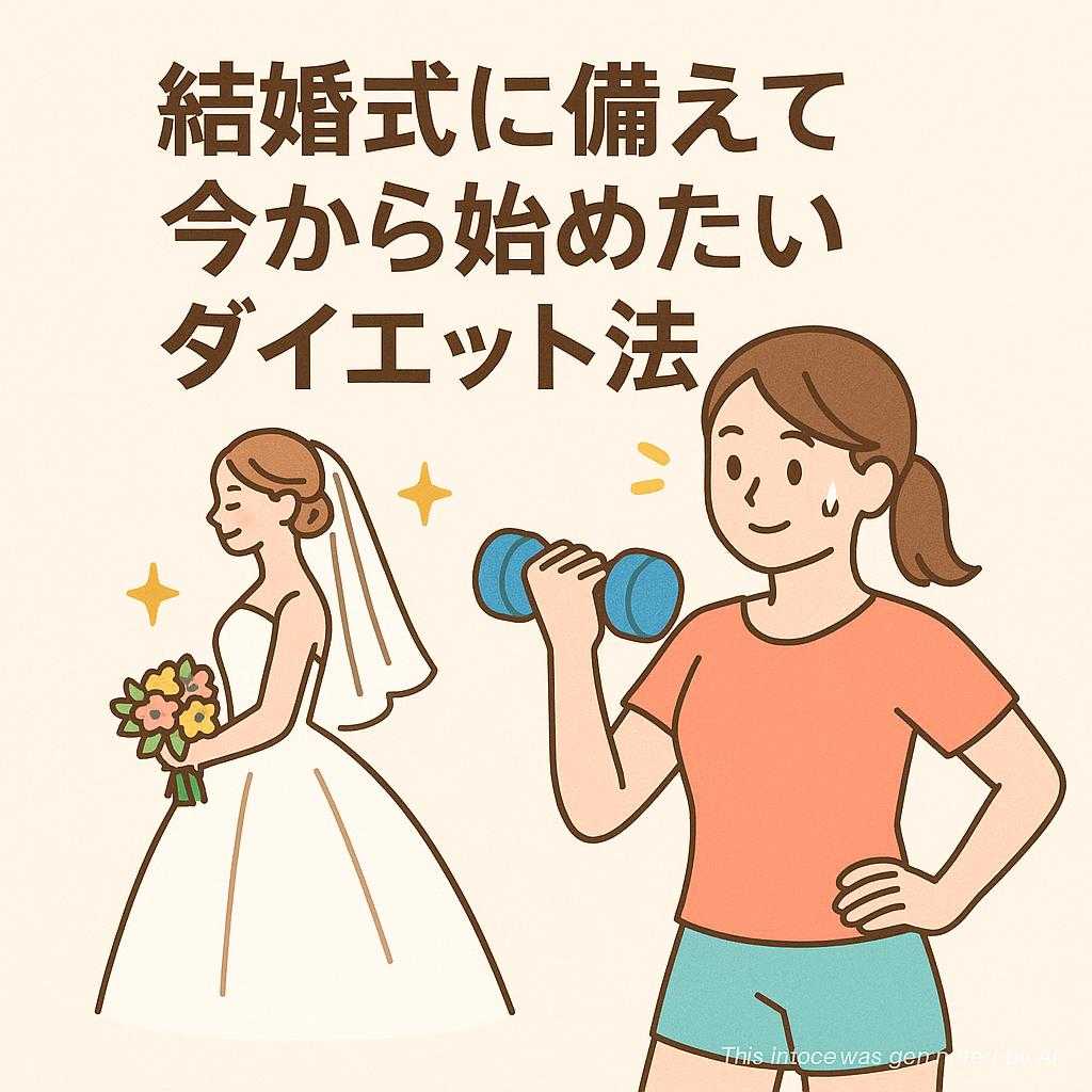 結婚式に備えて今から始めたいダイエット法