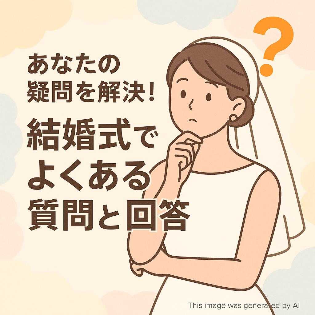 あなたの疑問を解決！結婚式でよくある質問と回答