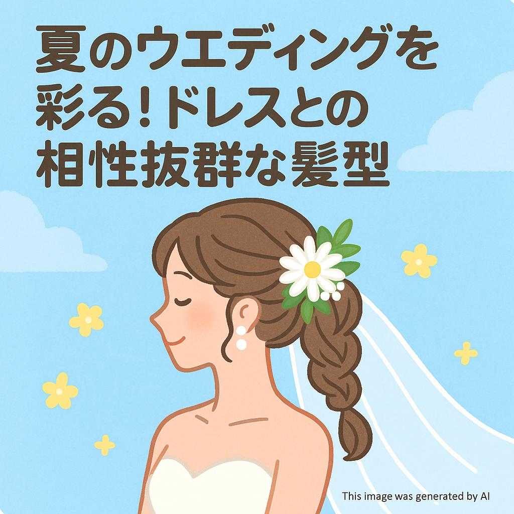 夏のウエディングを彩る！ドレスとの相性抜群な髪型