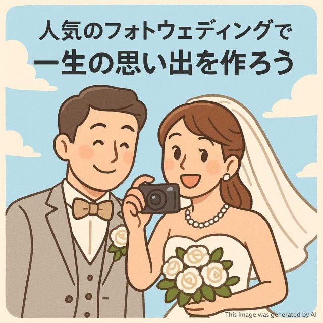 人気のフォトウェディングで一生の思い出を作ろう