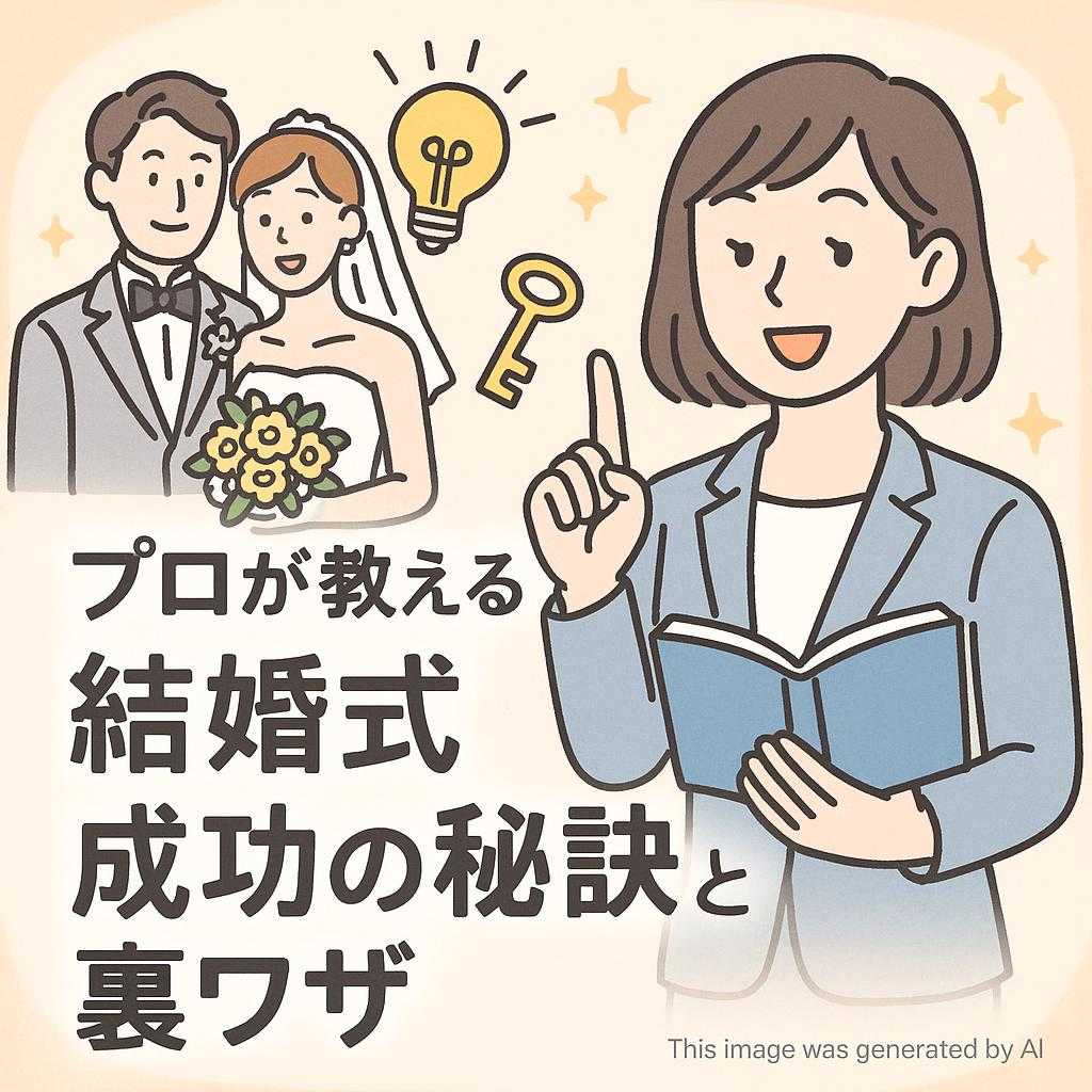 プロが教える結婚式成功の秘訣と裏ワザ