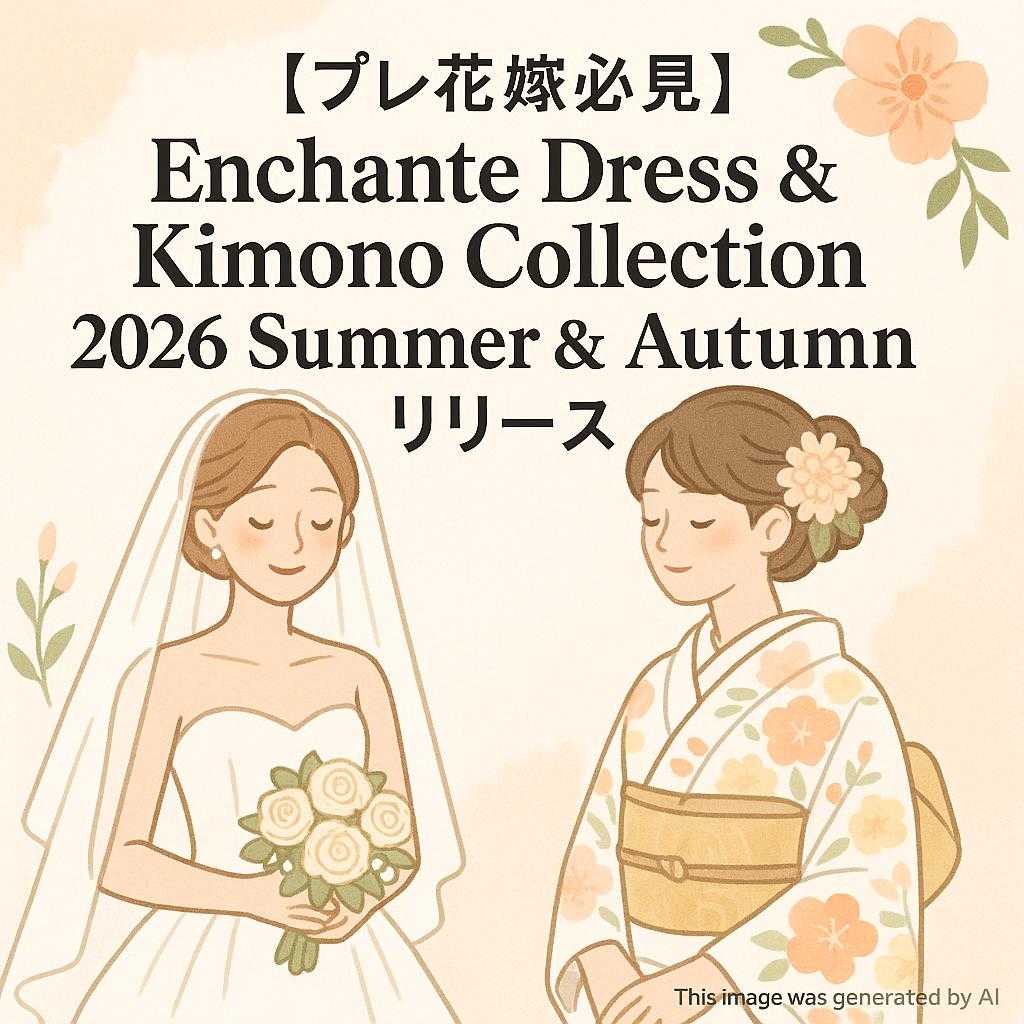 【プレ花嫁必見】Enchante Dress&Kimono Collection 2026 Summer&Autumn リリース