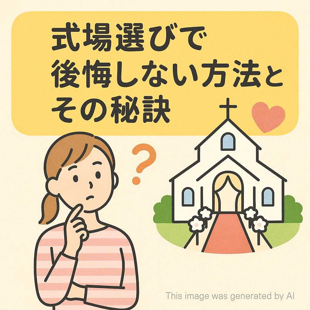 式場選びで後悔しない方法とその秘訣