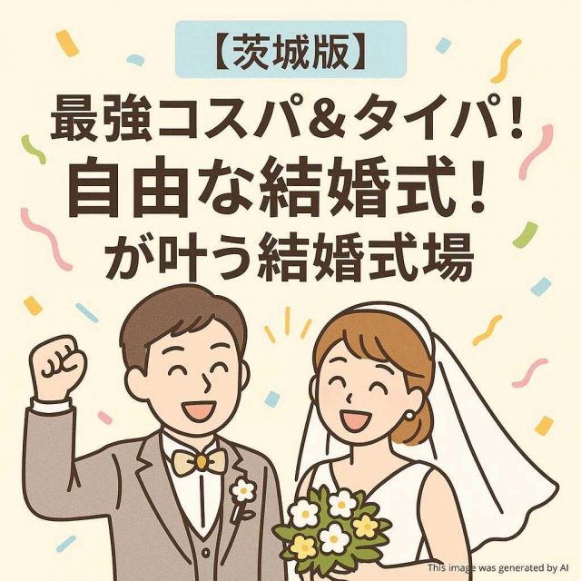 【茨城版】最強コスパ＆タイパ！自由な結婚式！が叶う結婚式場