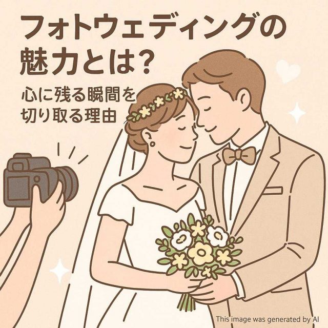 フォトウェディングの魅力とは？心に残る瞬間を切り取る理由
