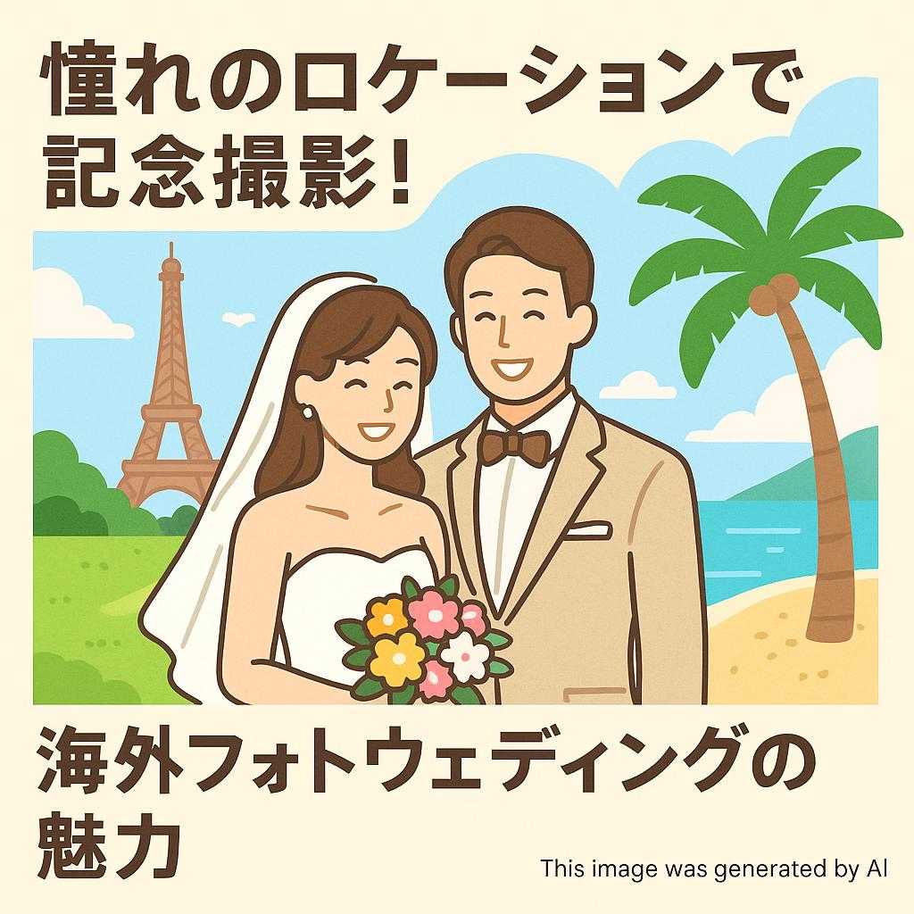 憧れのロケーションで記念撮影！海外フォトウェディングの魅力