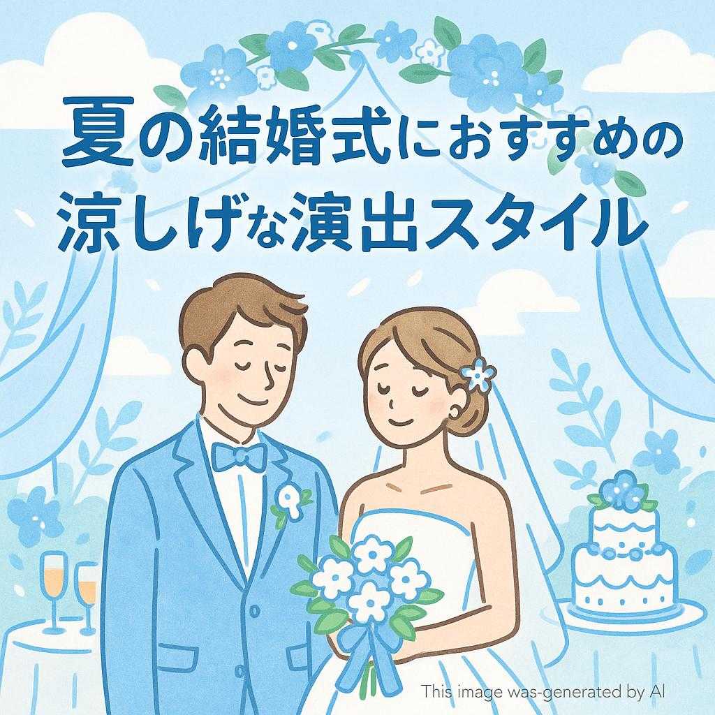 夏の結婚式におすすめの涼しげな演出スタイル