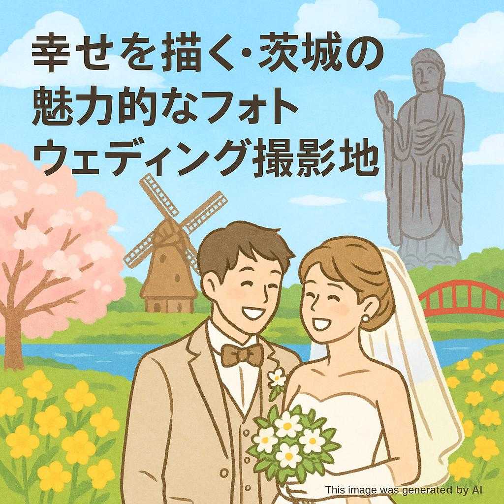幸せを描く・茨城の魅力的なフォトウェディング撮影地