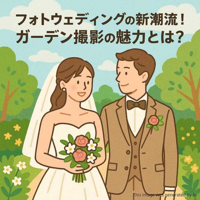 フォトウェディングの新潮流！ガーデン撮影の魅力とは？