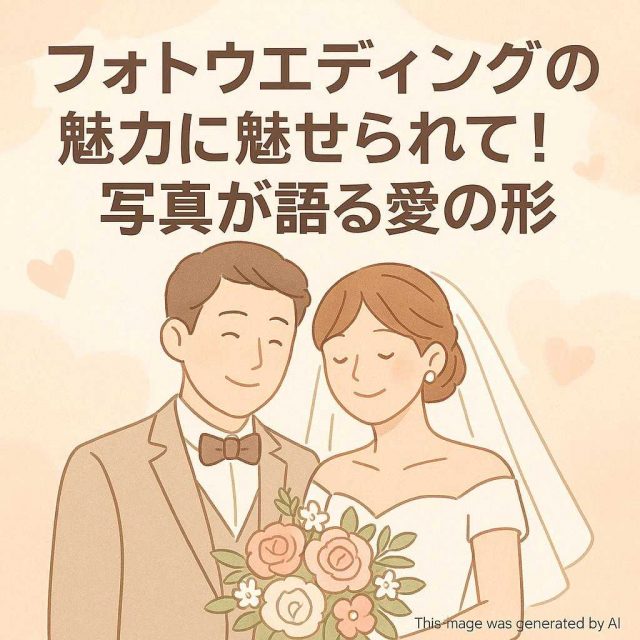 フォトウェディングの魅力に魅せられて！写真が語る愛の形