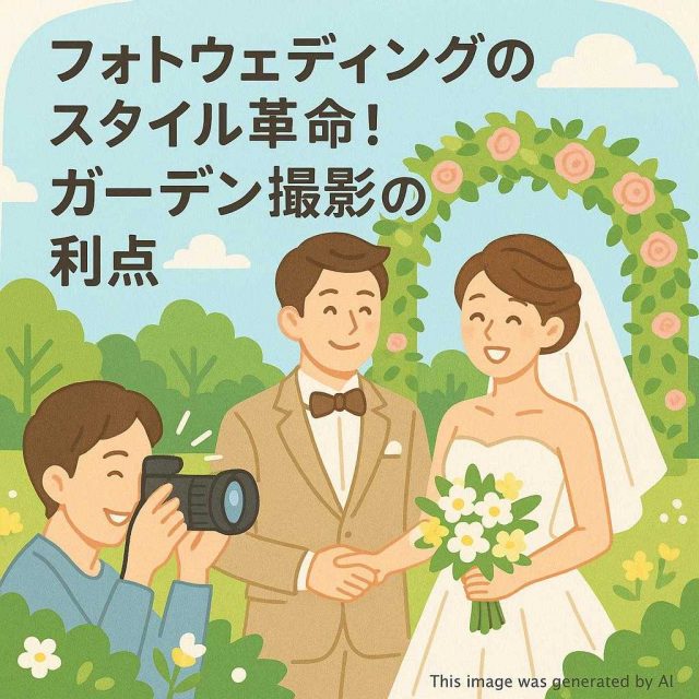 フォトウェディングのスタイル革命！ガーデン撮影の利点