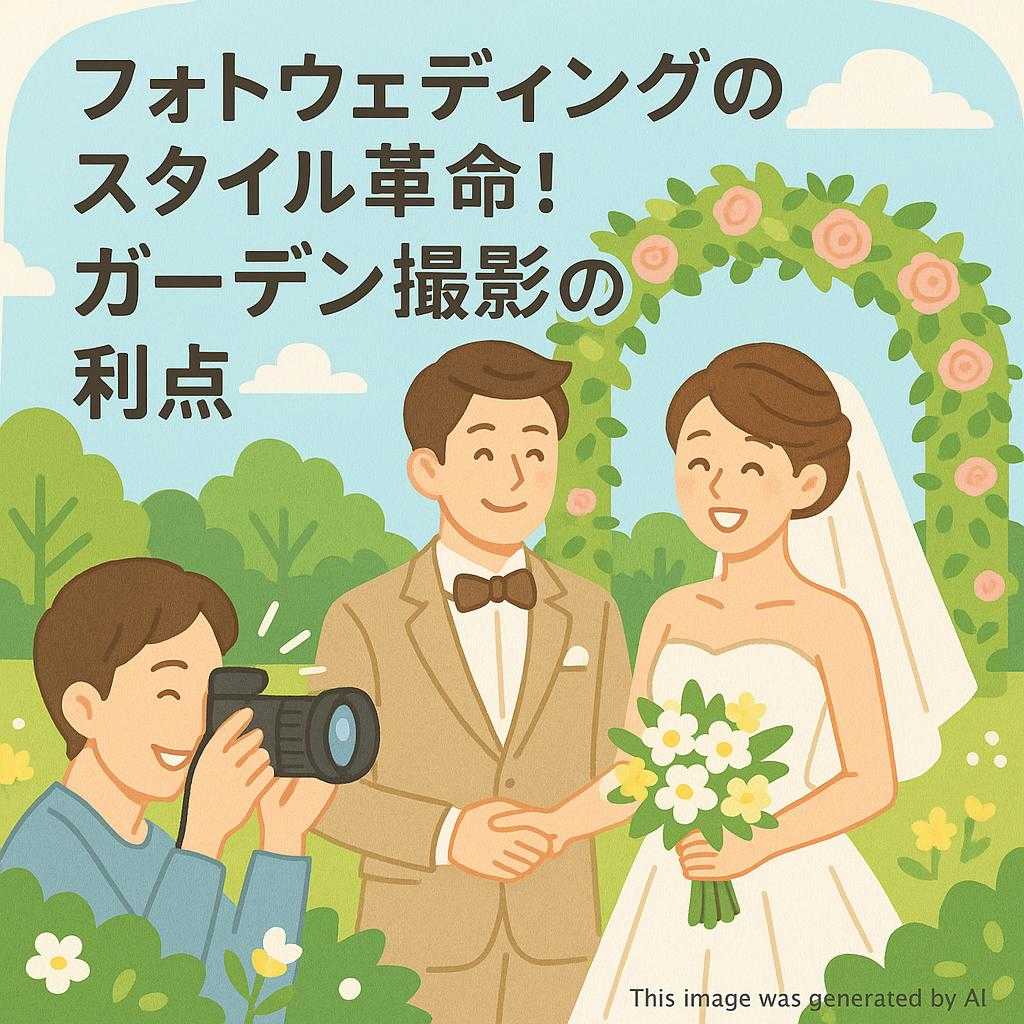 フォトウェディングのスタイル革命！ガーデン撮影の利点