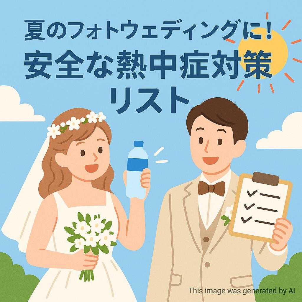 夏のフォトウェディングに！安全な熱中症対策リスト