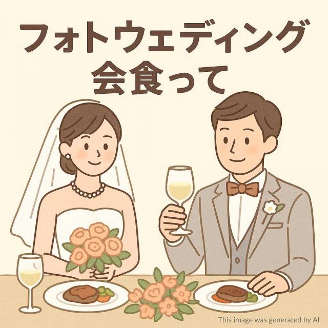 フォトウェディング会食って