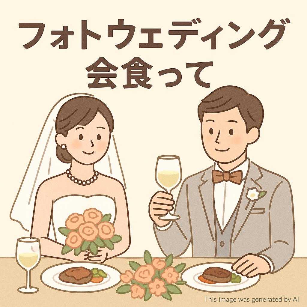 フォトウェディング会食って