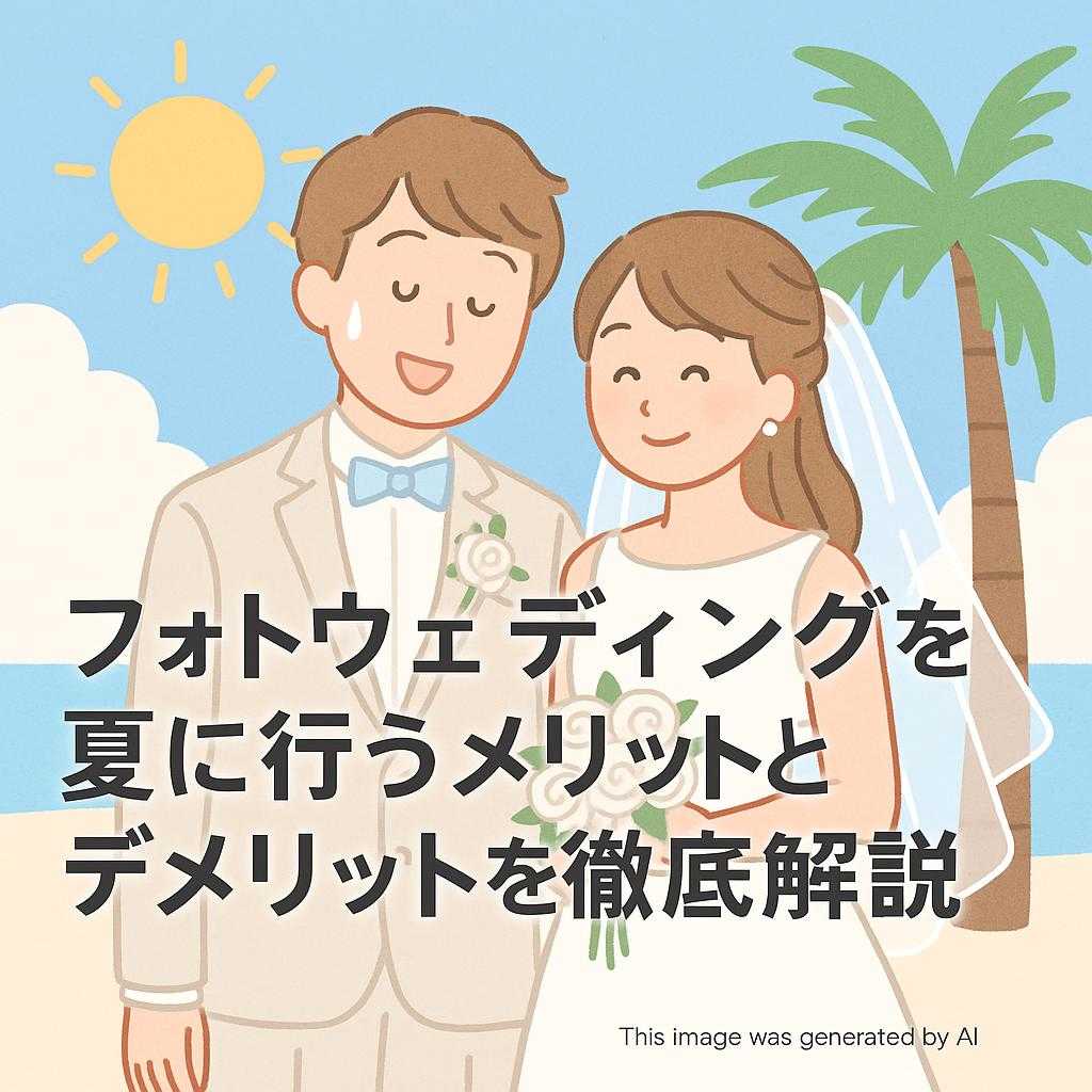 フォトウェディングを夏に行うメリットとデメリットを徹底解説