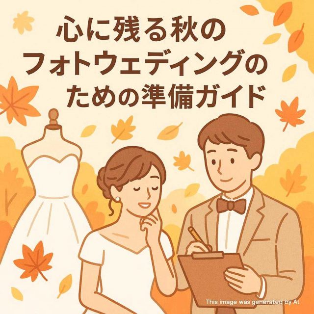 心に残る秋のフォトウェディングのための準備ガイド