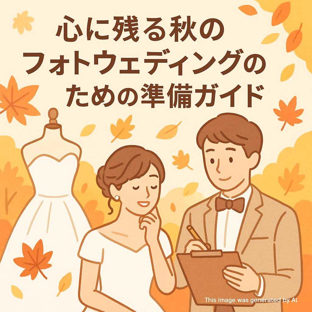 心に残る秋のフォトウェディングのための準備ガイド