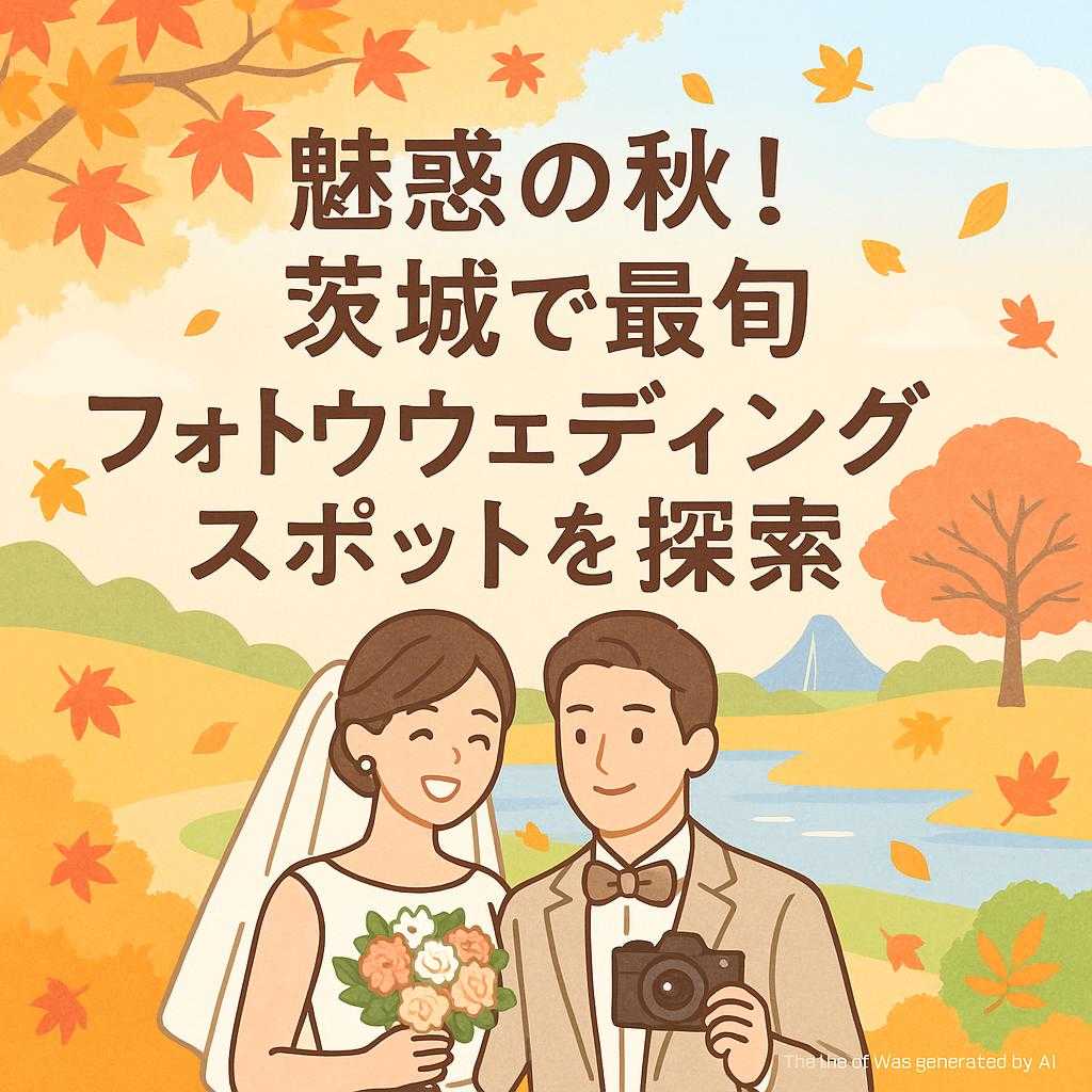 魅惑の秋！茨城で最旬フォトウェディングスポットを探索