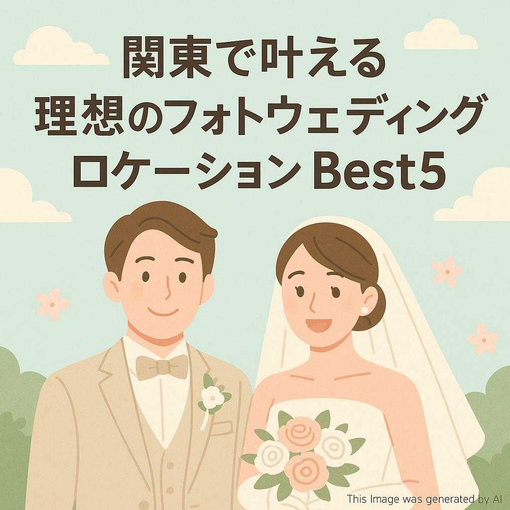 関東で叶える理想のフォトウェディングロケーションBest5