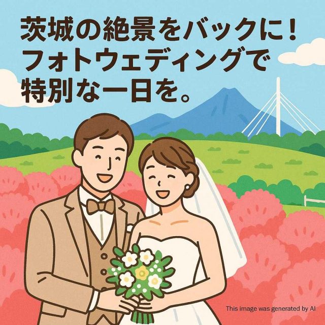 茨城の絶景をバックに！フォトウェディングで特別な一日を