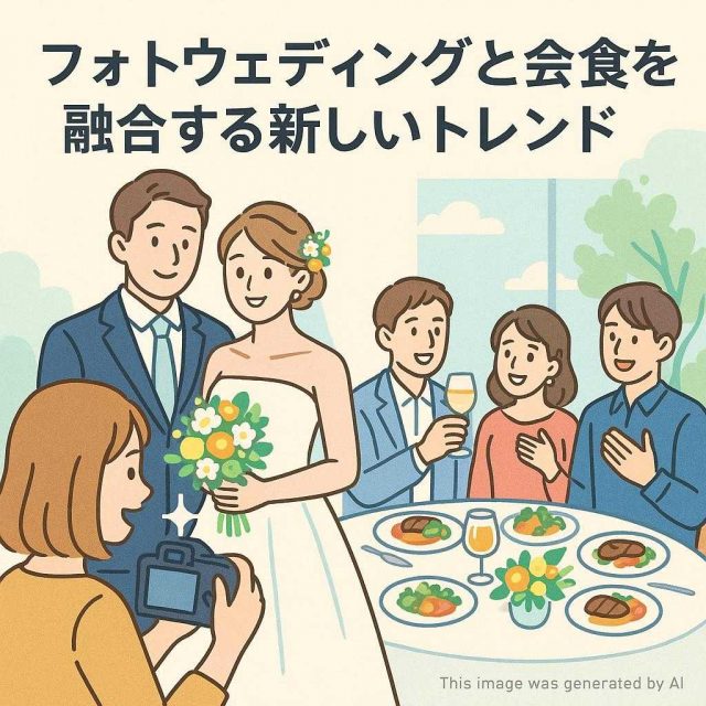 フォトウェディングと会食を融合する新しいトレンド