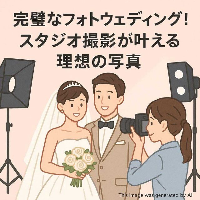 完璧なフォトウェディング！スタジオ撮影が叶える理想の写真