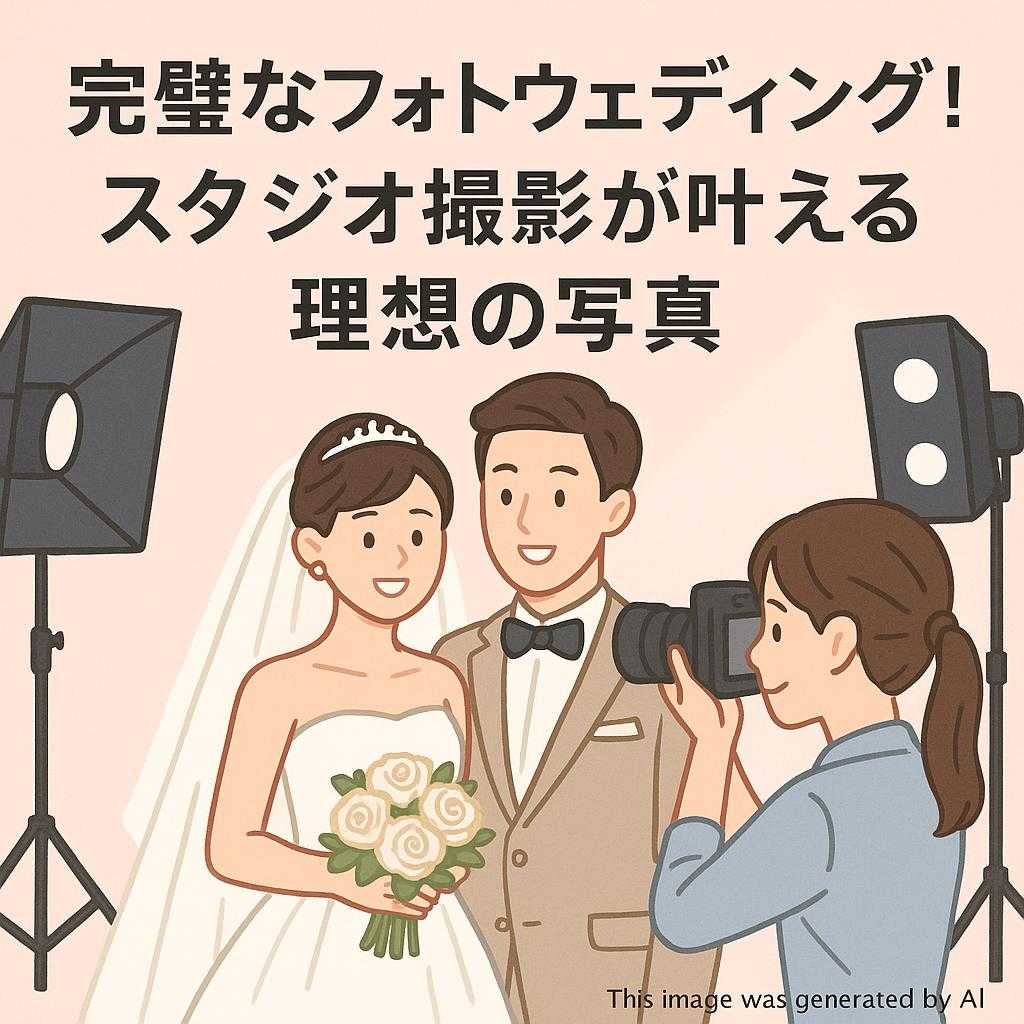 完璧なフォトウェディング！スタジオ撮影が叶える理想の写真