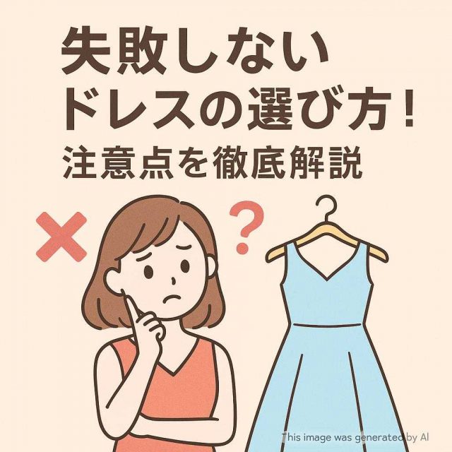 失敗しないドレスの選び方！注意点を徹底解説