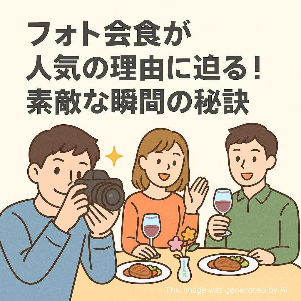 フォト会食が人気の理由に迫る！素敵な瞬間の秘訣