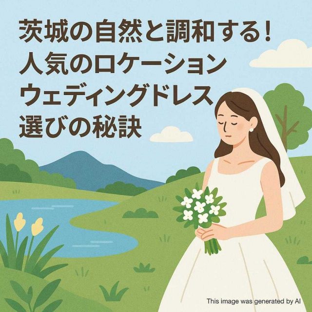 茨城の自然と調和する！人気のロケーションウェディングドレス選びの秘訣