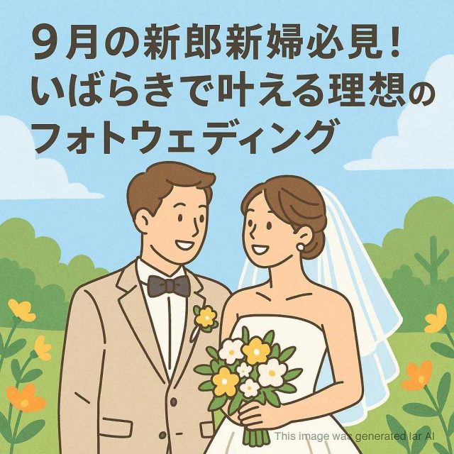 9月の新郎新婦必見！いばらきで叶える理想のフォトウェディング
