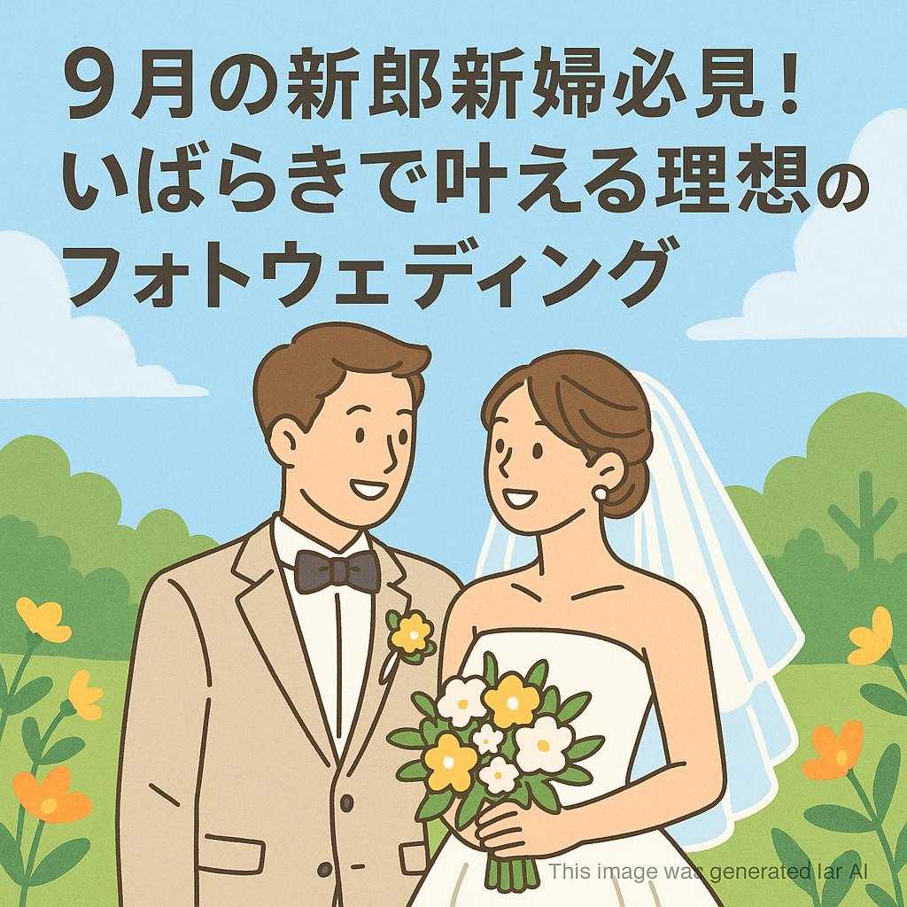 9月の新郎新婦必見！いばらきで叶える理想のフォトウェディング