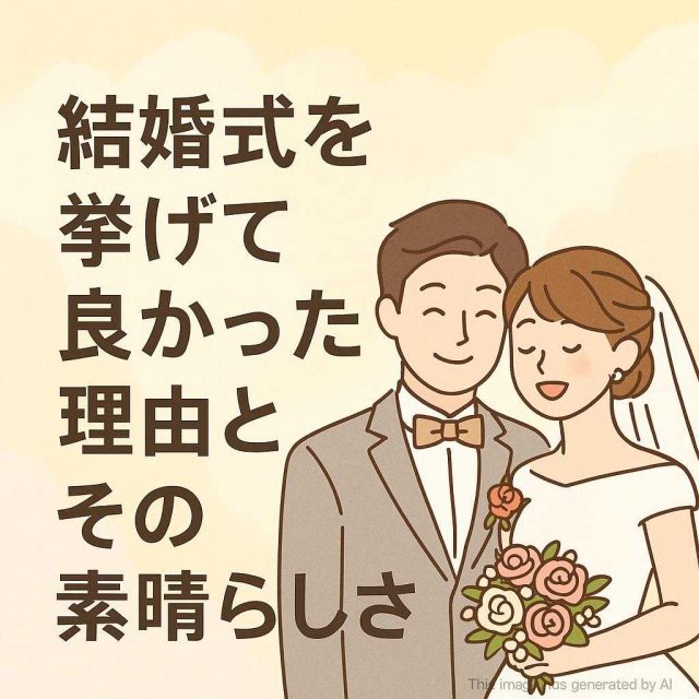 結婚式を挙げて良かった理由とその素晴らしさ